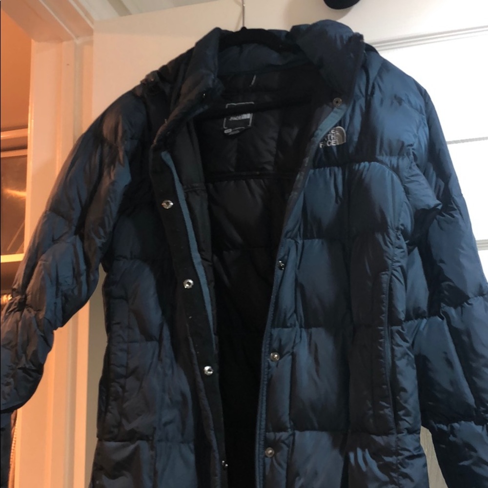 Women’s blue the north face jacket size medium
